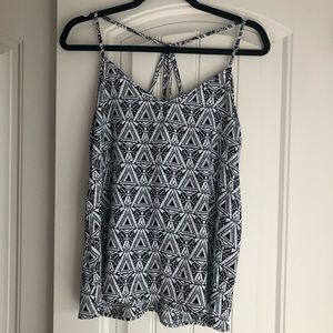 Abercrombie tribal-print strappy tank